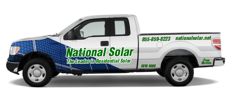 Solar Company Truck Lettering