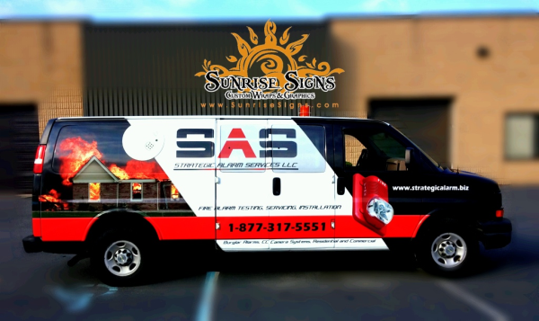 Fire Protection Company Van Wrap in NJ by Sunrise Signs