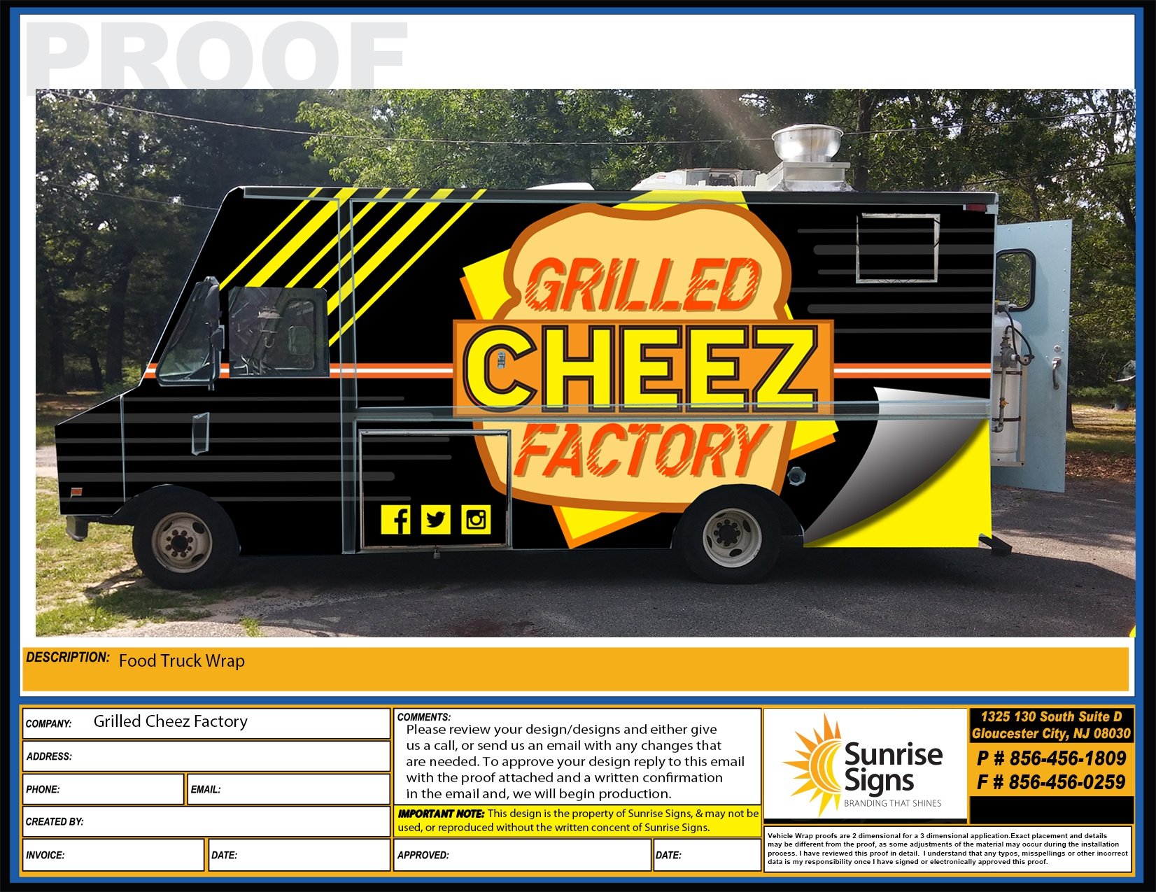 Food Truck Wraps for Business by Sunrise Signs