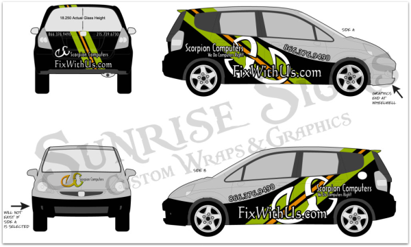 Vechicle wrap designs