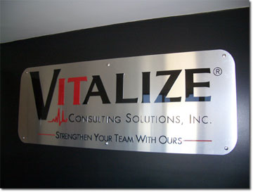 acrylic on aluminum  standoffs