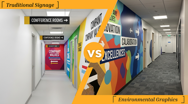 Environmental Graphics vs Traditional Signage What’s the Difference